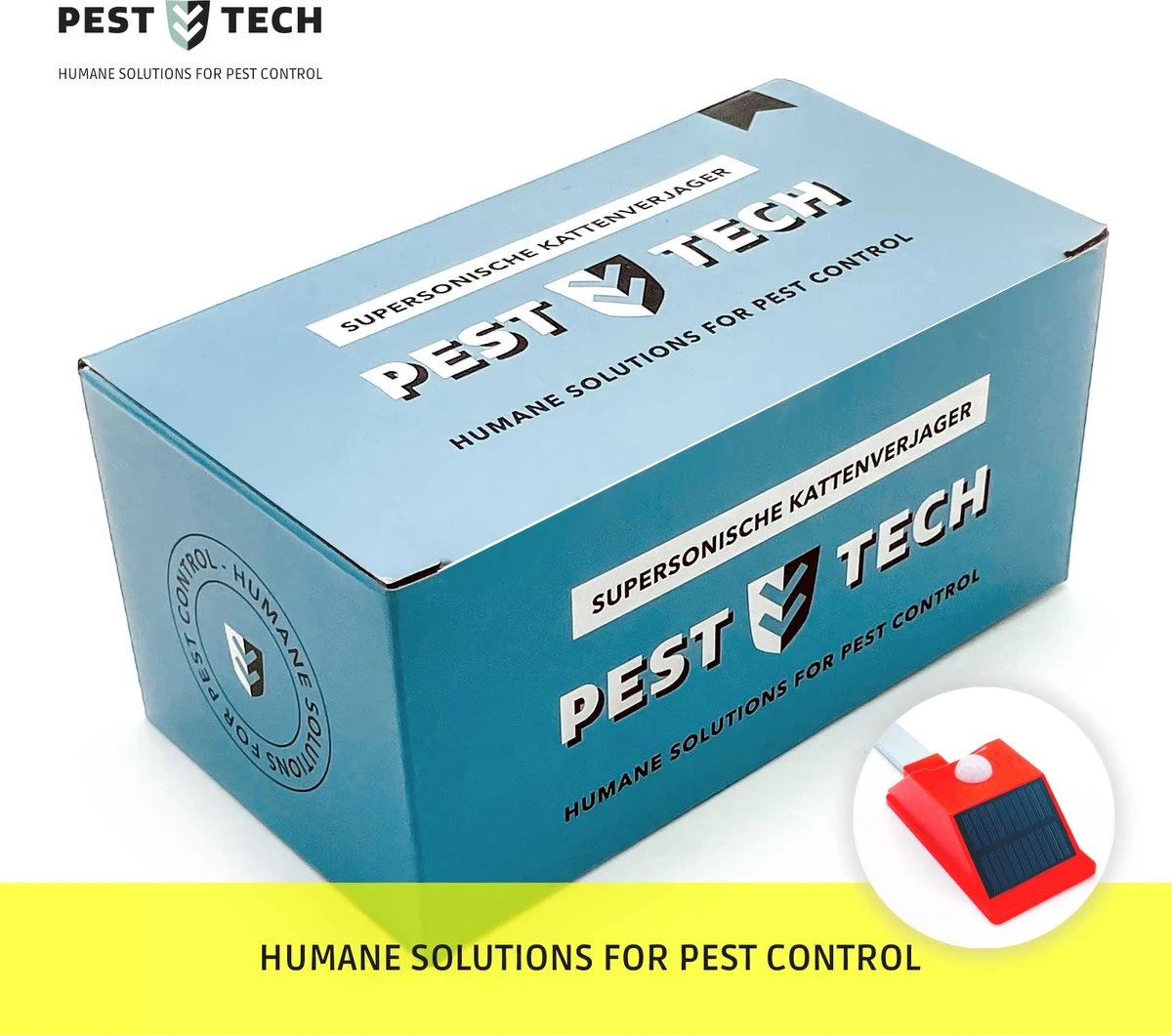 Pest-Tech™ PT-219 | Ultrasone Kattenverjager Op Zonneenergie | Kattenschrik | Marterverjager | Dierenverjager | Kattenafweermiddel | Ongedierte Verjager - Met USB Oplaadkabel - Afbeelding 15
