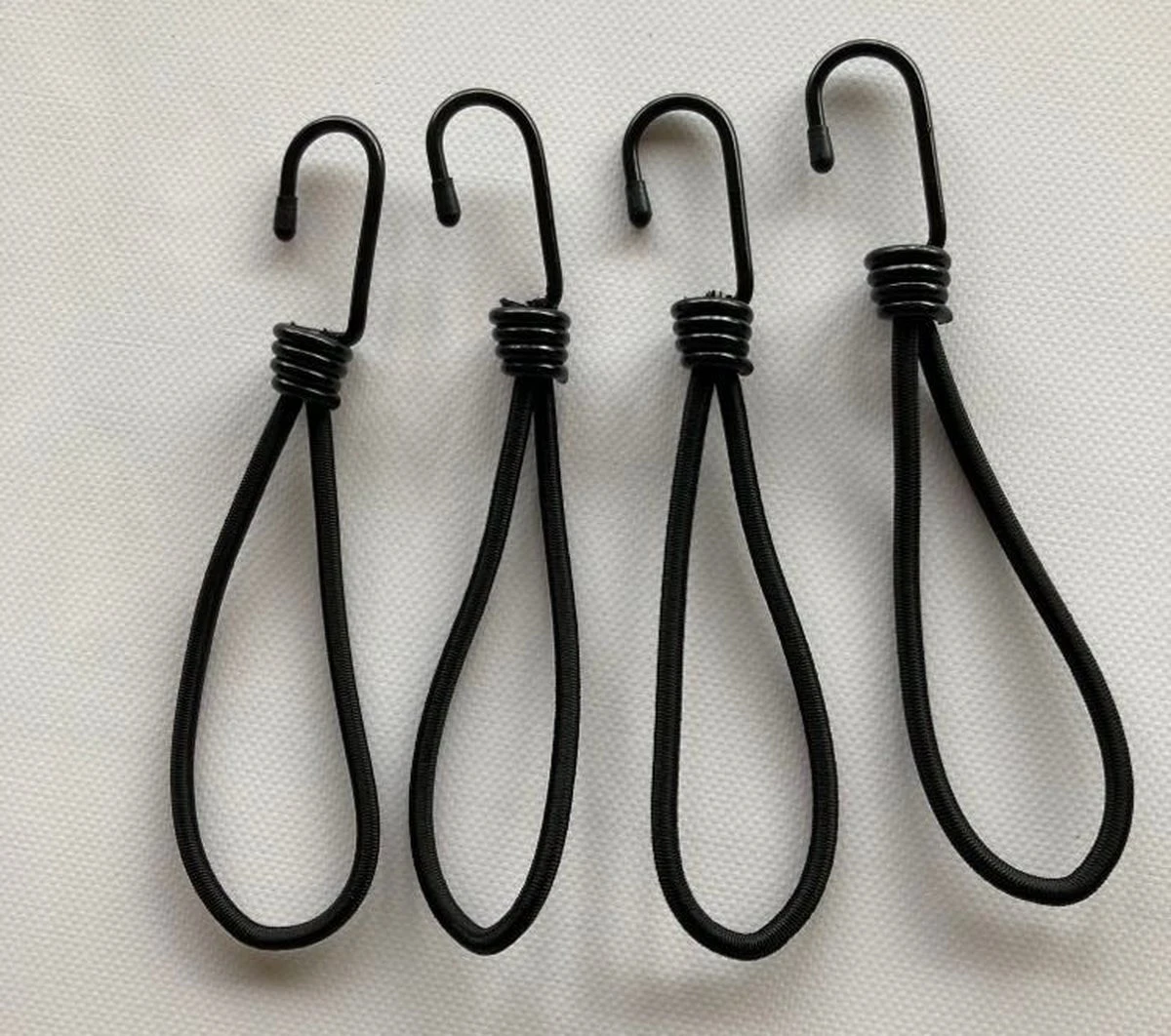 D&C Collection - Elastieken Voor Tuinposter - 18 Cm - 4 Stuks - Tuin Decoratie - Tuinposters Buiten - Tuindoek Ophangen - Schuttingposter Bevestigen