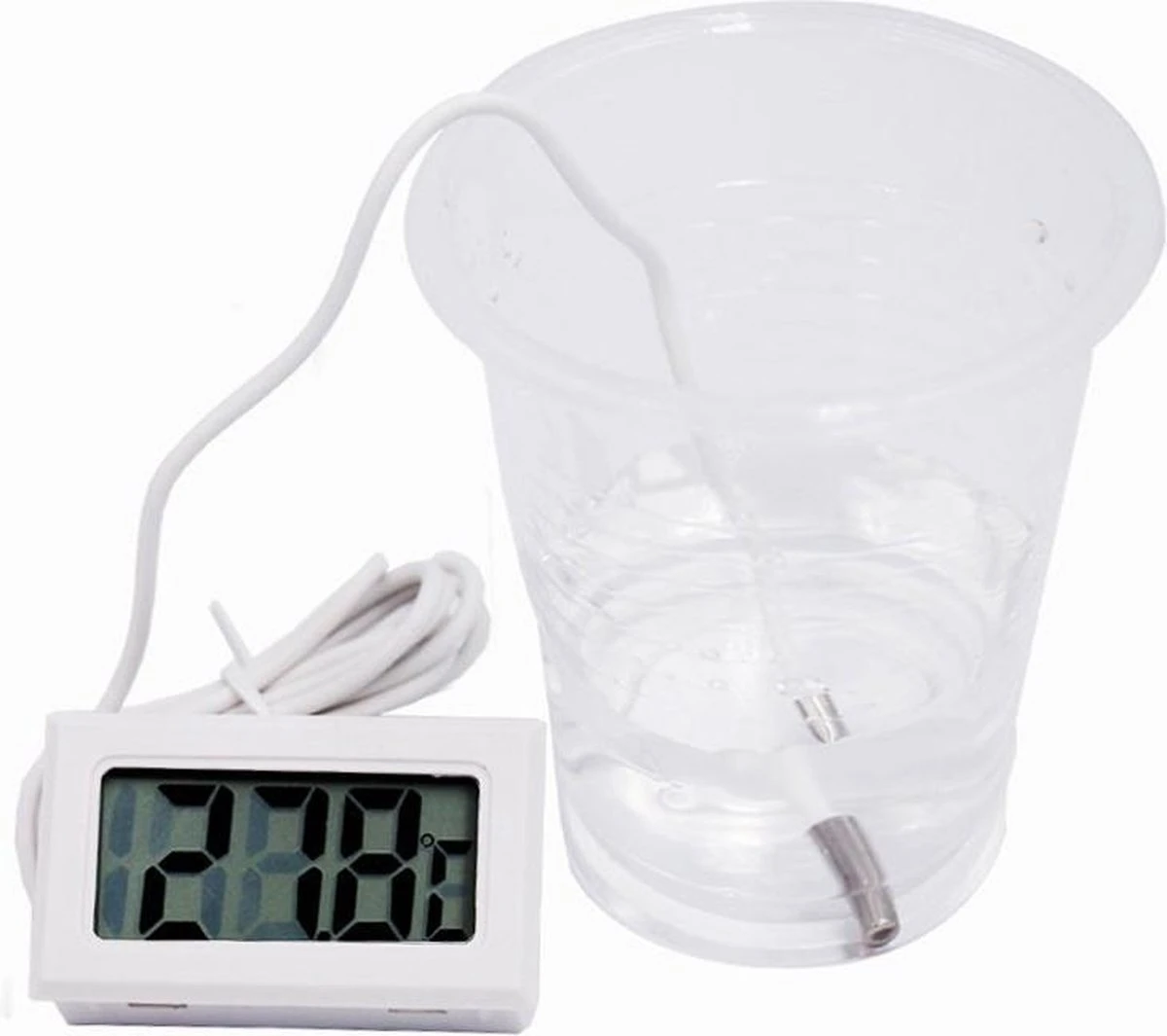Digitale Aquarium Thermometer Met Meetsonde (1 Meter) - Geschikt Voor Binnen én Buiten!