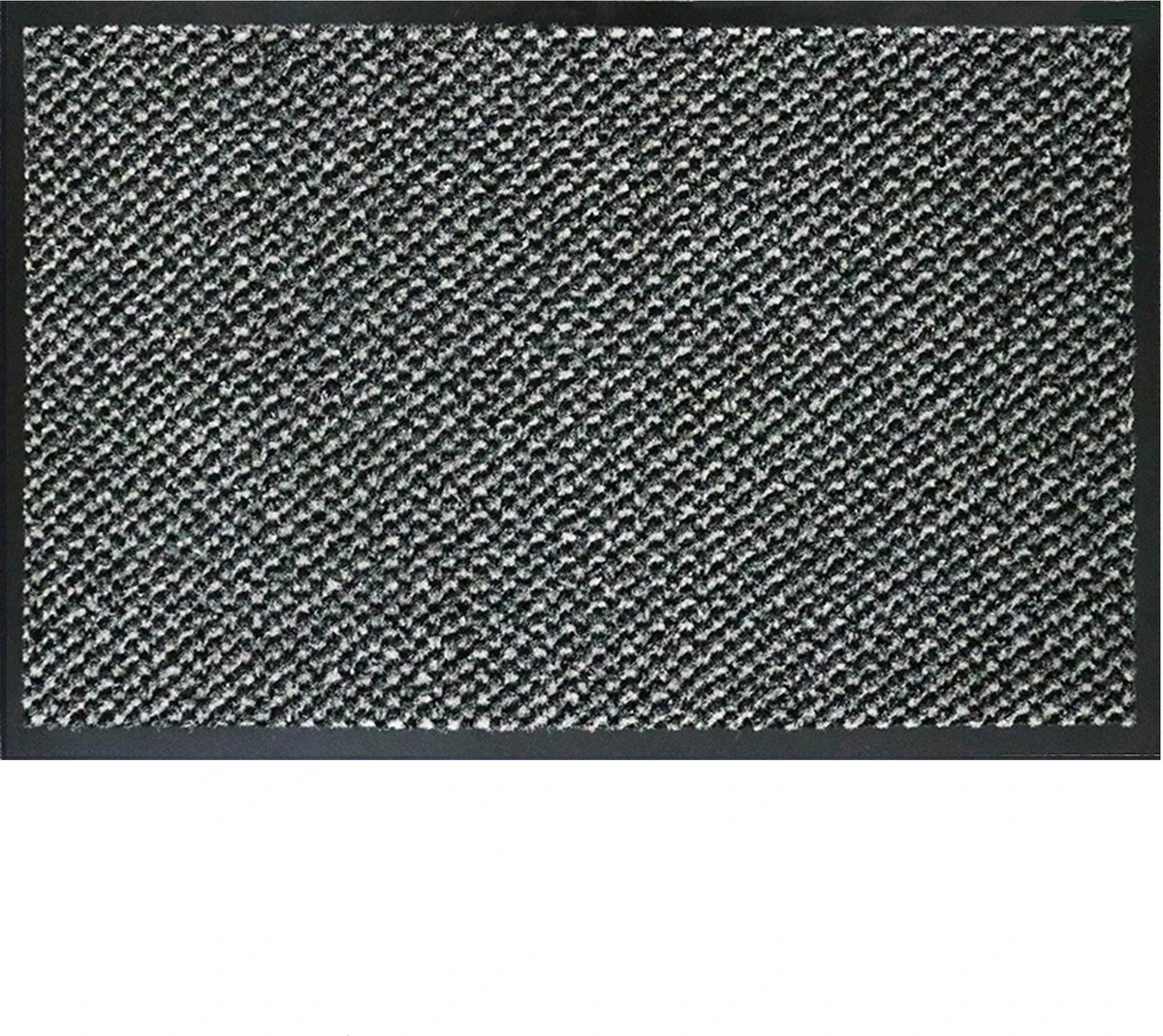 In Round Deurmat Voor Binnen En Buiten – 90 X 150 Cm – Antraciet