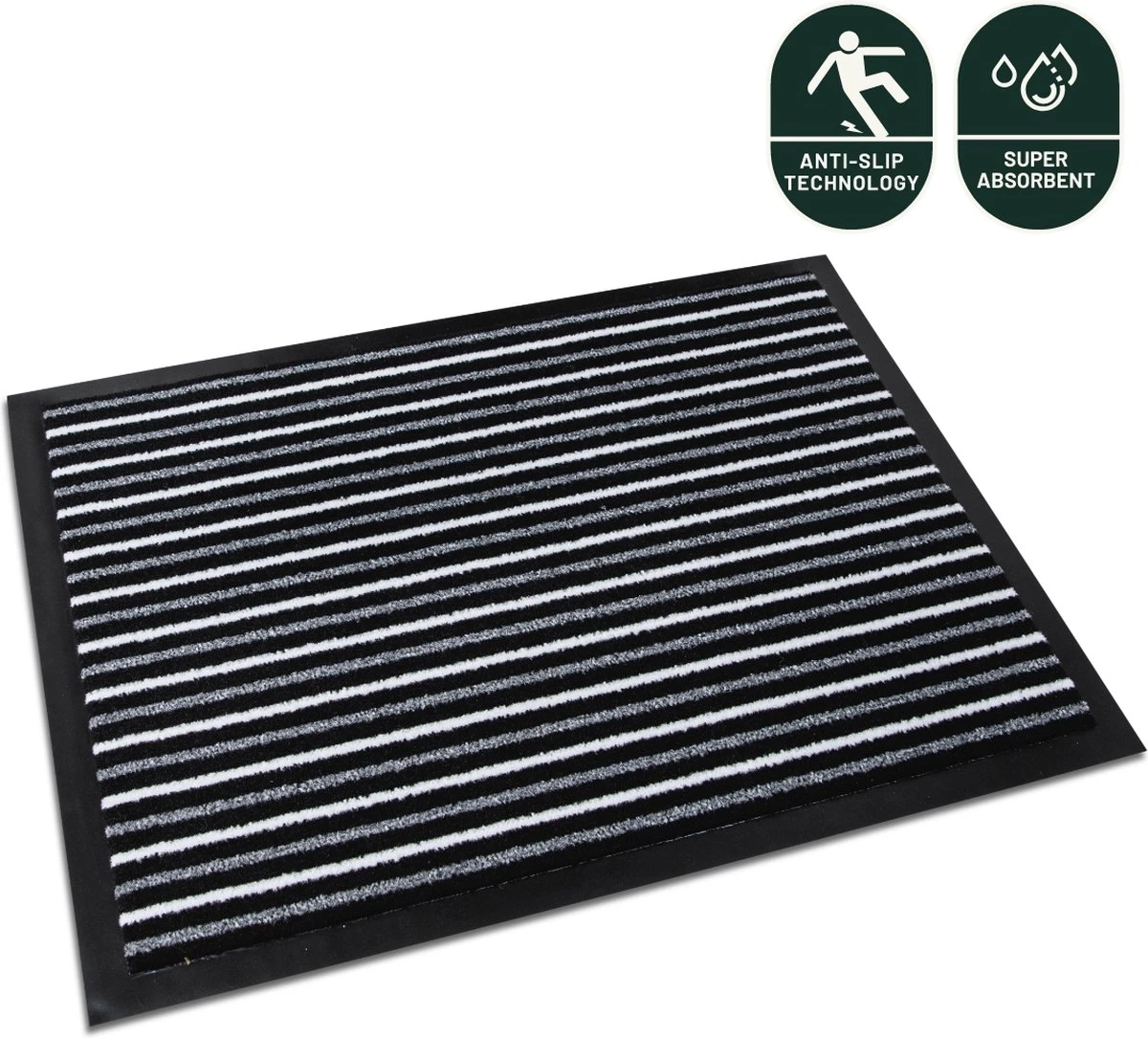 Deurmat Binnen Studio M - NEON - Droogloopmat Binnen 60X90 Cm - Schoonloopmat - Antislip Deurmat - Deurtapijt- Kwalitatieve Binnenmat - Inloopmat - Deurmatten Voor Binnen - Deurmat Voordeur - Matten - Verschillende Afmetingen - Afbeelding 2