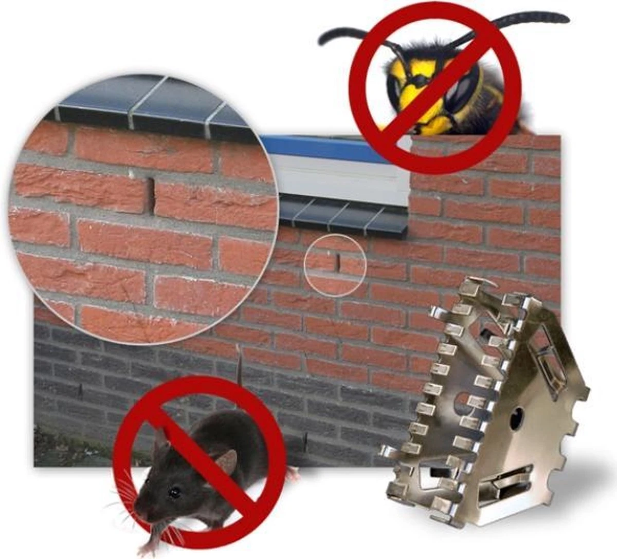 Merkloos RVS Stootvoegrooster 5 CM - Afbeelding 5