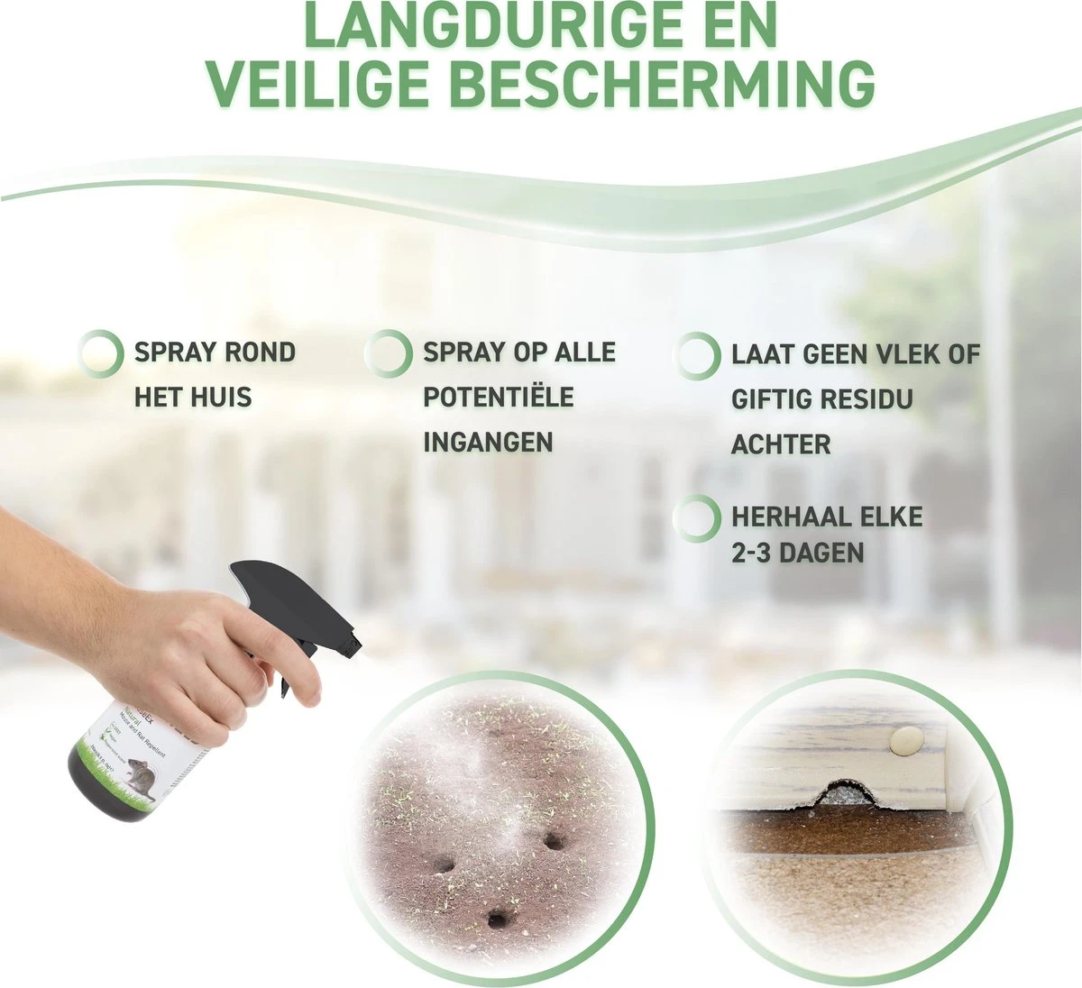 RepellShield Muizen Bestrijden - Ongediertewering | Diervriendelijke Muizenverjager, Muizen Verjagen Met Geur, Anti-Muizen Spray - Afbeelding 3