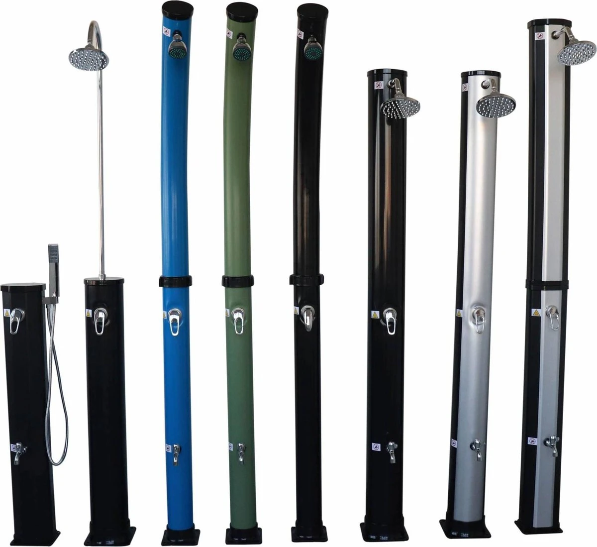 Alice's Garden Buitendouche CASCATA - Solar Buitendouche - Met Mengkraan - Tank 20L - Zwart - Afbeelding 4