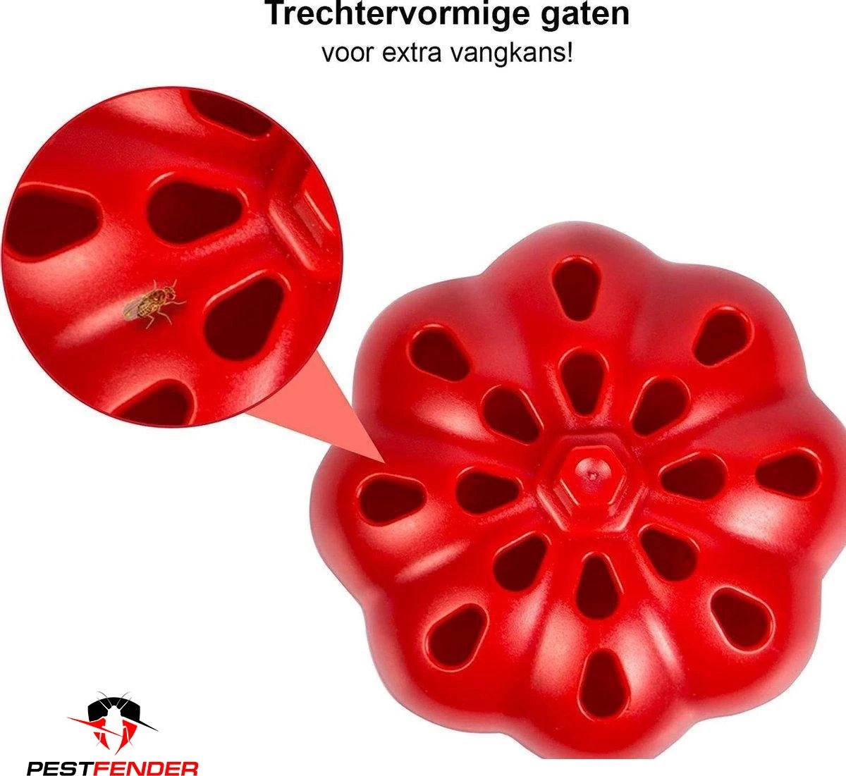 PestFender Fruitvliegjesval - Rouwvliegjes Bestrijden - Insectenvanger - Fruit Fly - Fruitvliegjes Vallen - Fruitvliegjes Vanger - Fruitvliegval - Val - 2 Stuks - Afbeelding 6