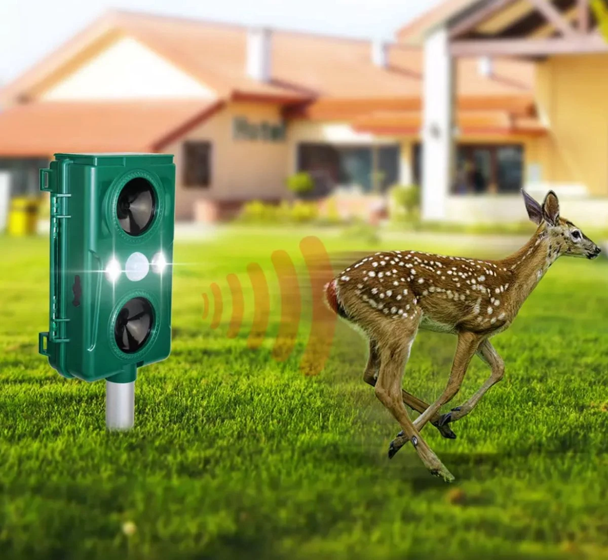 Milize Solar Kattenverjager - Honden En Kattenschrik - Muizenverjager - Marterverjager - Vogelverjager - Oplaadbare Batterijen - Bewegingssensor - Zonne Energie - USB Lader - Katten Verjager - Afbeelding 9