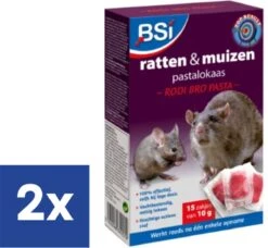 BSI Rodi Bro Pastalokaas Muizen- En Rattenvergif - 2 X 150 Gr