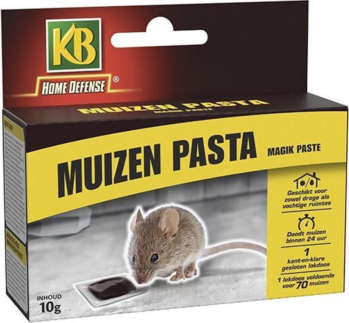 KB Home Defense Muizenlokdoos Magik Paste (pasta) - Muizenval - Muizen Pasta (10g) Voldoende Voor 70 Muizen - 1 Stuk - Muizengif - Werkt Binnen 24 Uur - Afbeelding 7