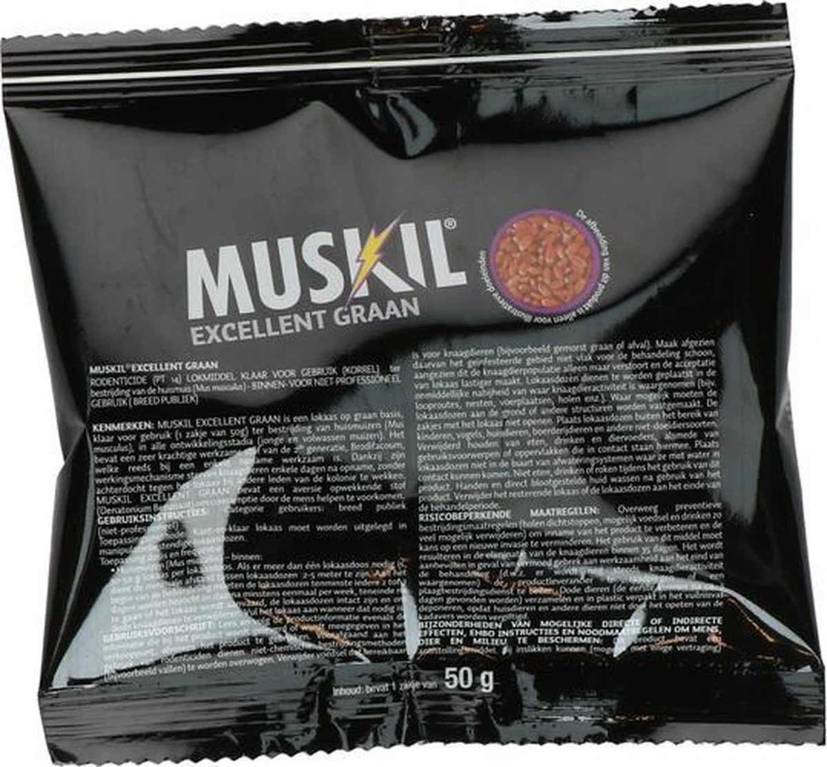 Muskil Excellent Granen Muizengif (16x 50gr) - Afbeelding 3