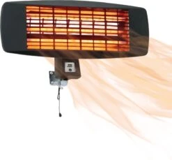 OAK Power+ Terrasverwarmer Elektrisch Hangend - Infrarood Verwarmingspaneel Heater - 3 Standen Tot 2000W