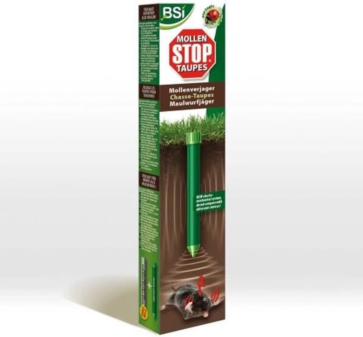 Merkloos BSI Mollenverjager Extra Sterk Op Batterijen | Mollen Stop - Afbeelding 4