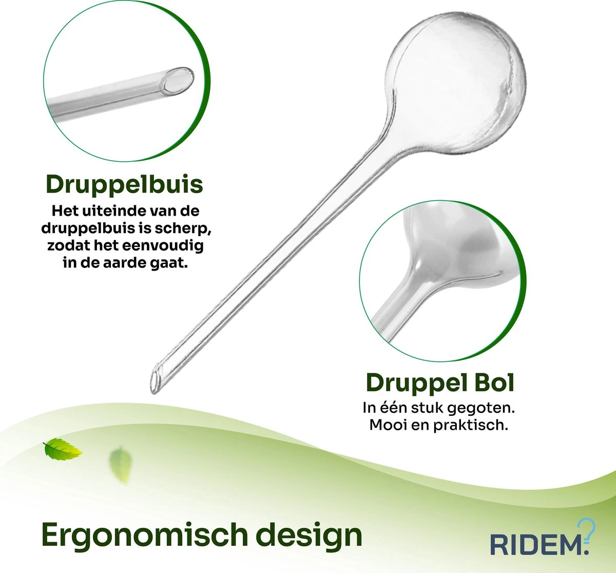 Waterdruppelaar Voor Planten - Irrigatiesysteem- Waterbol - Druppelsysteem - Watergeefsysteem Voor Kamerplanten - Plantenwatergever -6 Stuks - Transparant - Afbeelding 4