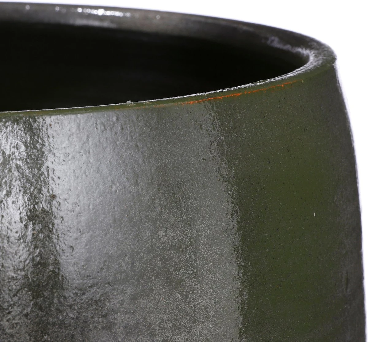 Mica Decorations Lester Bloempot - H18 X Ø20 Cm - Terracotta - Groen - Afbeelding 2