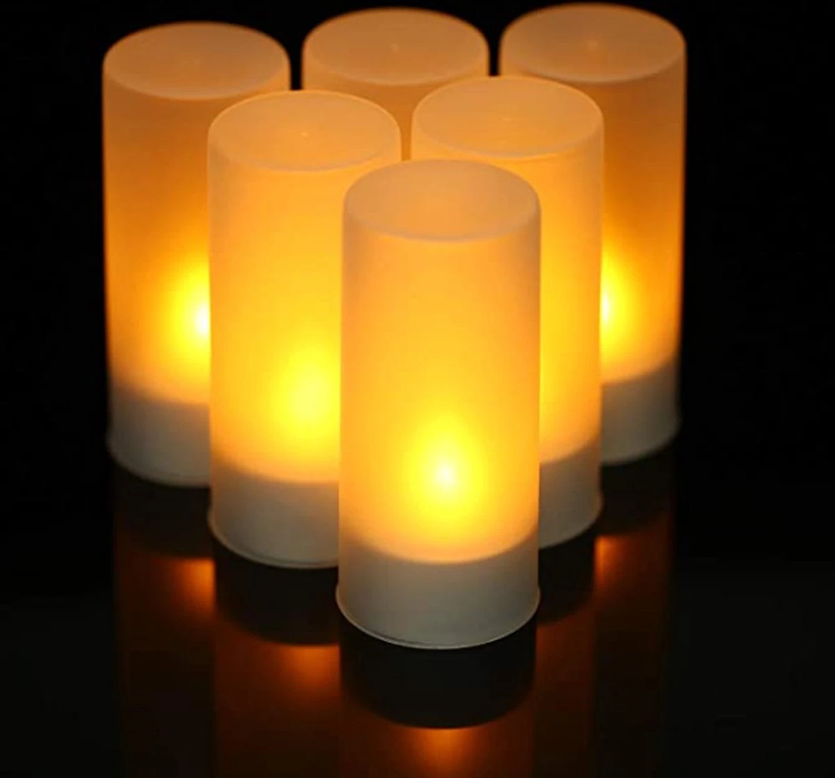 A.K.A. Led Kaarsen 6 Stuks - Oplaadbare Waxinelichtjes Kaars - Kerst Theelichtjes Oplaadbaar - Led Strip - Sfeerverlichting Kerst Decoratie - Afbeelding 10