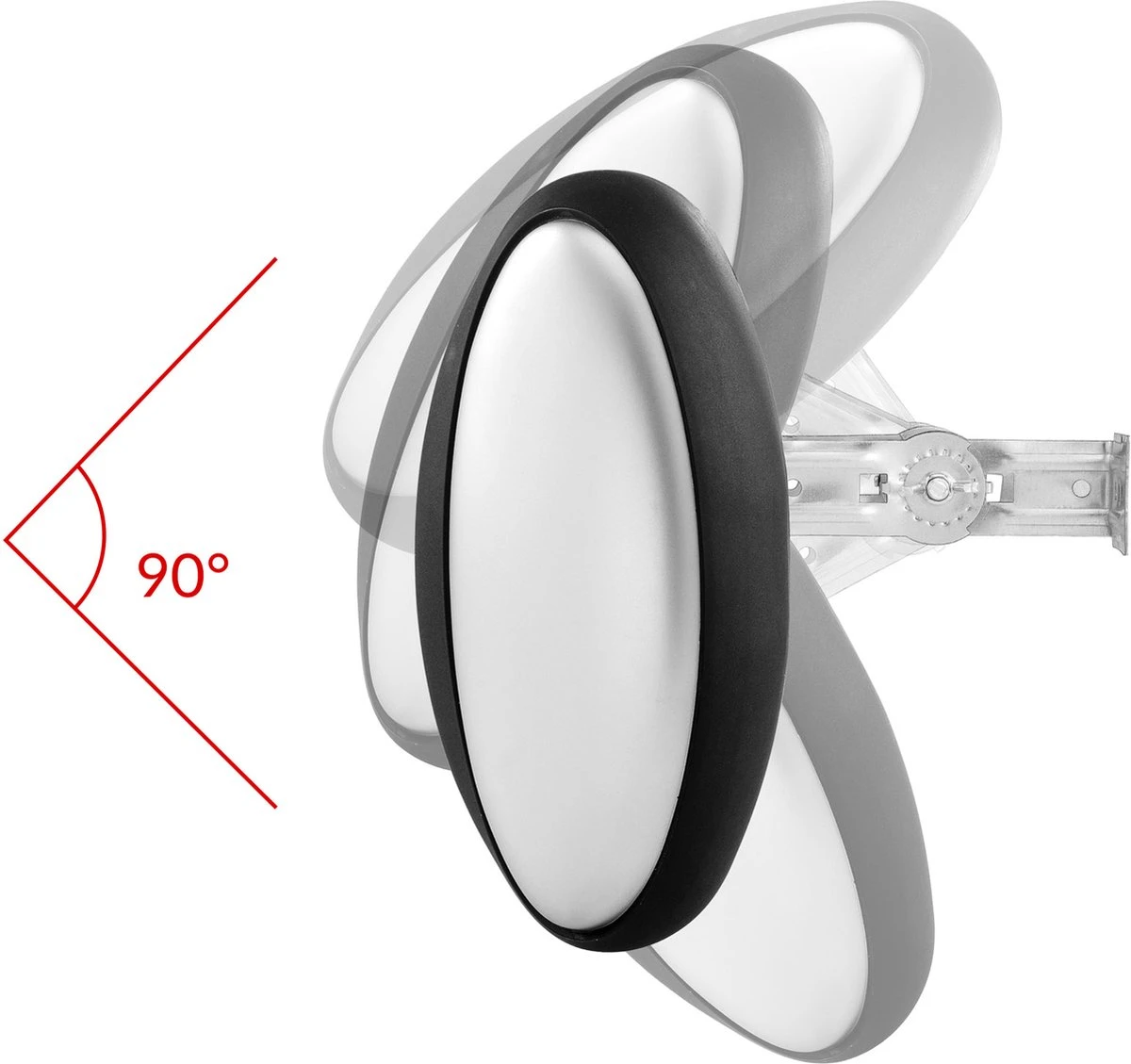 Monzana Infraroodstraler 2500W - 3 Verwarmingsniveaus - Zilver - Afbeelding 13