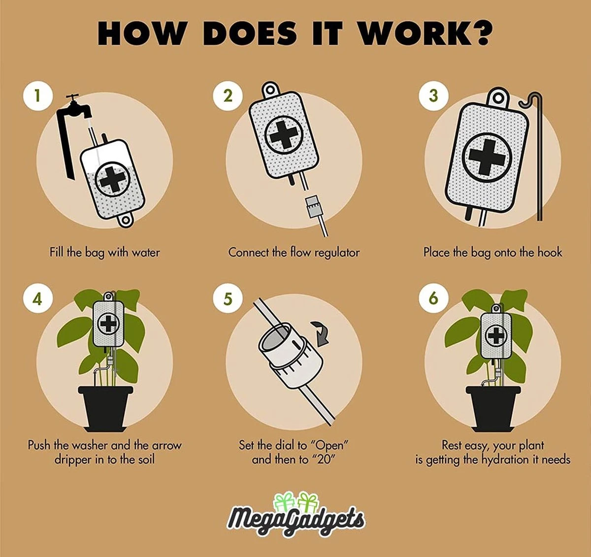 MikaMax Watergeefsysteem Voor Kamerplanten - Infuus Voor Planten - 8 Dagen Automatisch Water - 450 Ml - Afbeelding 4