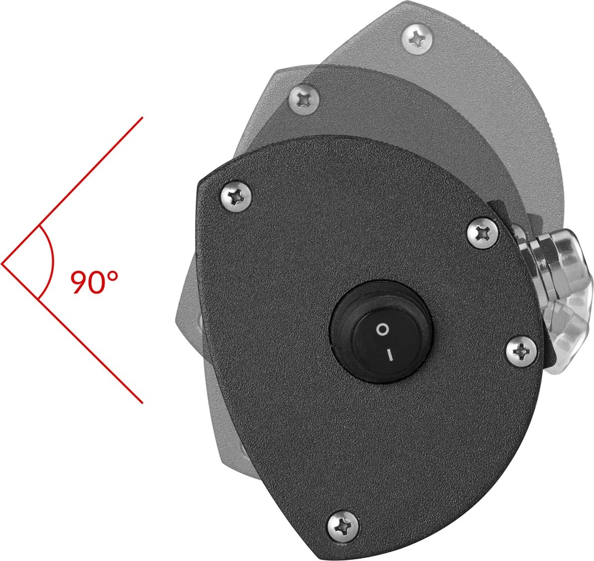 Monzana Infraroodstraler 2000W - 3 Standen Afstandsbediening – Zwart - Afbeelding 11