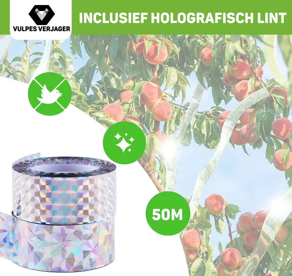 Vulpes Verjager® Vogelverjager - Duivenverjager - Vogelverschrikker - Reigerverschrikker - Kite Hawk - Complete Set - Pro Versie - Afbeelding 12