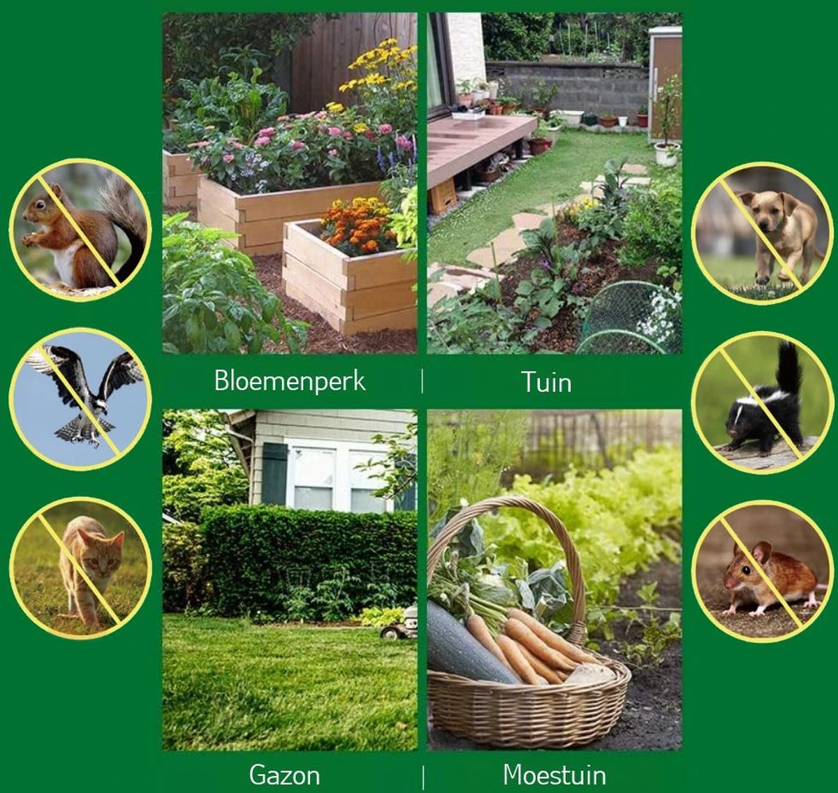 Cosas & Más - Ultrasone Kattenverjager - Marterverjager - Kattenschrik - Vogelverschrikker - Flashlight - Zonne Energie - Met USB Kabel - Afbeelding 10