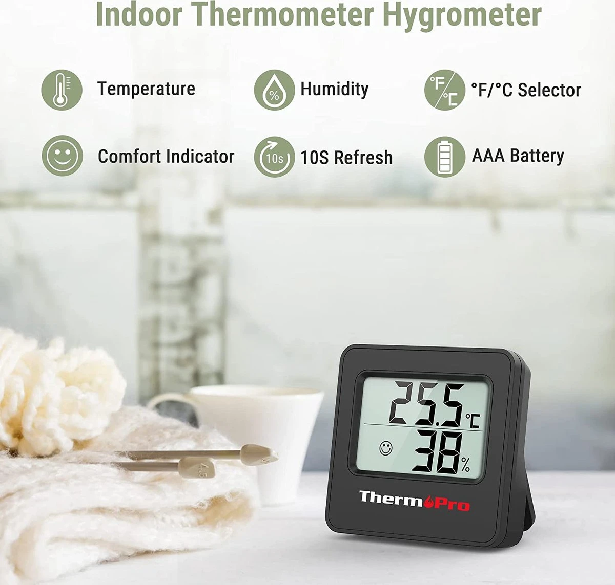 ThermoPro TP157 Digitale Binnenthermometer Hygrometer - Afbeelding 2