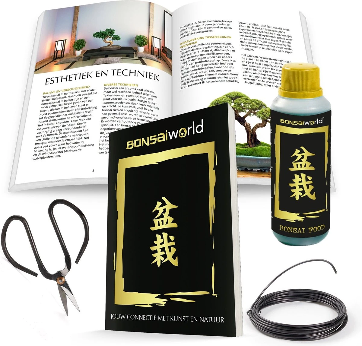 Bonsaiworld Bonsai Starters Kit - Bonsai Voeding, Schaar, Verzorgingsboekje En Draad - Afbeelding 9