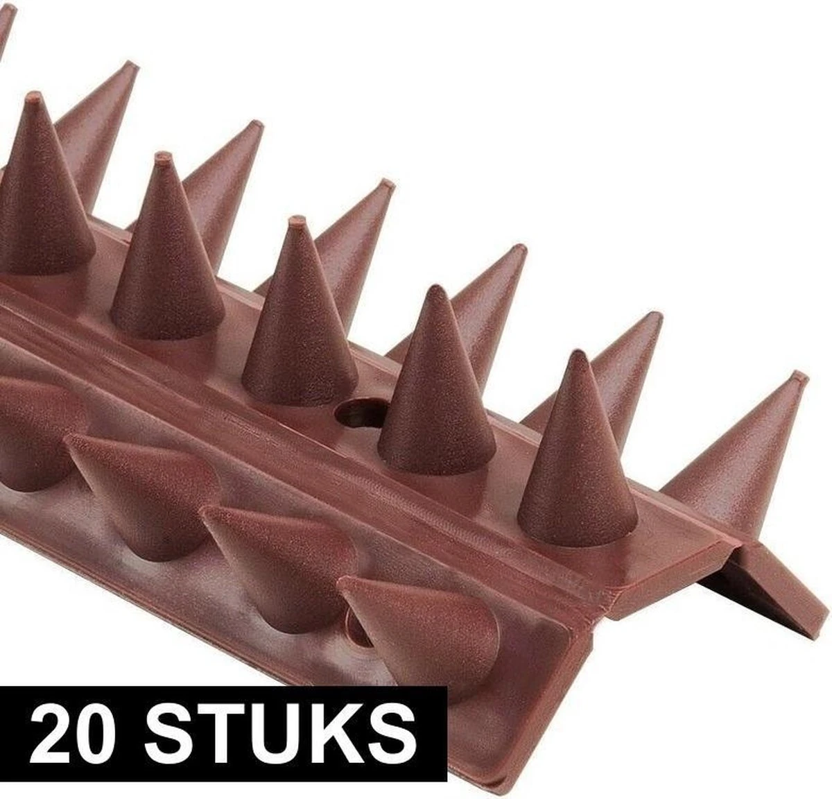 20x Antiklimstrip Tegen Inbraak / Katten / Vogels 50 X 4,5 X 1,7 Cm - 10 Meter - Vogelpinnen / Kattenpinnen - Hekpunten