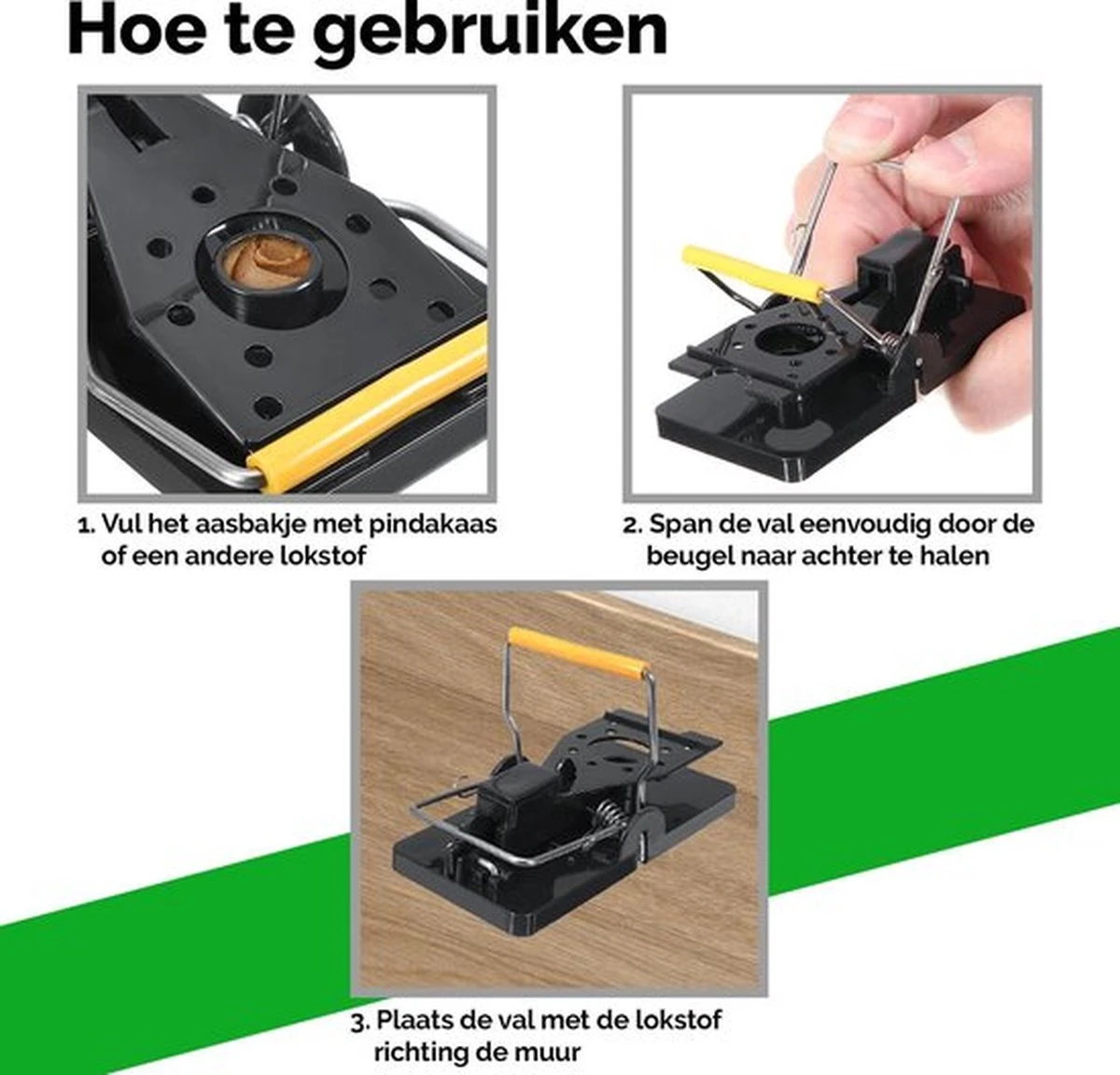 VerminBuster Rattenval 6 Stuks - Rattenklemmen Voor Binnen & Buiten - Zonder Rattenvergif - Afbeelding 3