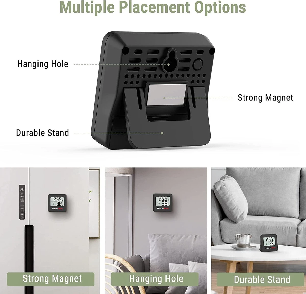 ThermoPro TP157 Digitale Binnenthermometer Hygrometer - Afbeelding 5