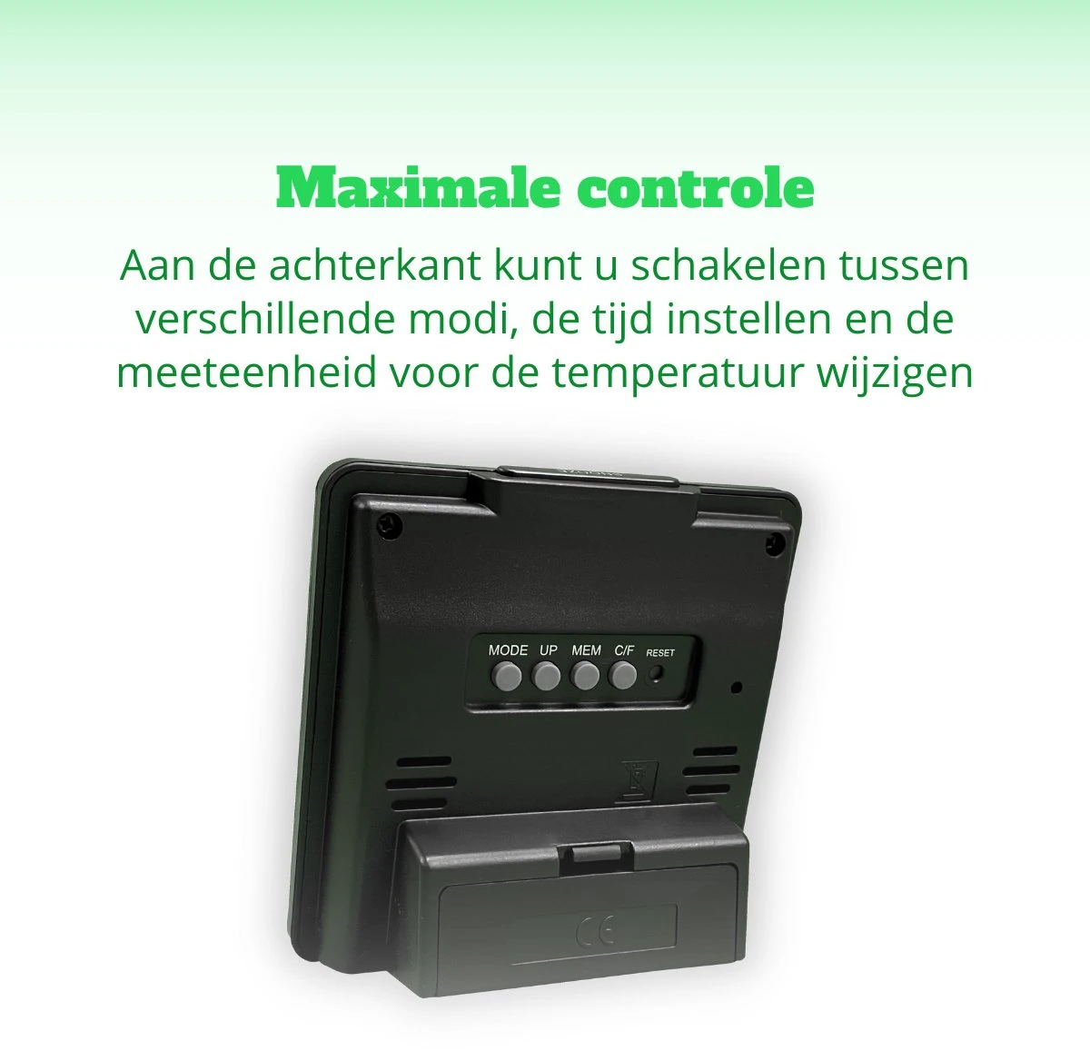 TFA Dostmann TFA - Digitale Thermo Hygrometer - Vierkant - Afbeelding 6