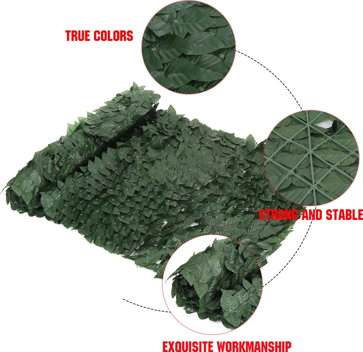 Merkloos Kunsthaag-250*100cm-Planten Haag-kunsthaag Op Rol-voor Buiten-Groen - Afbeelding 8