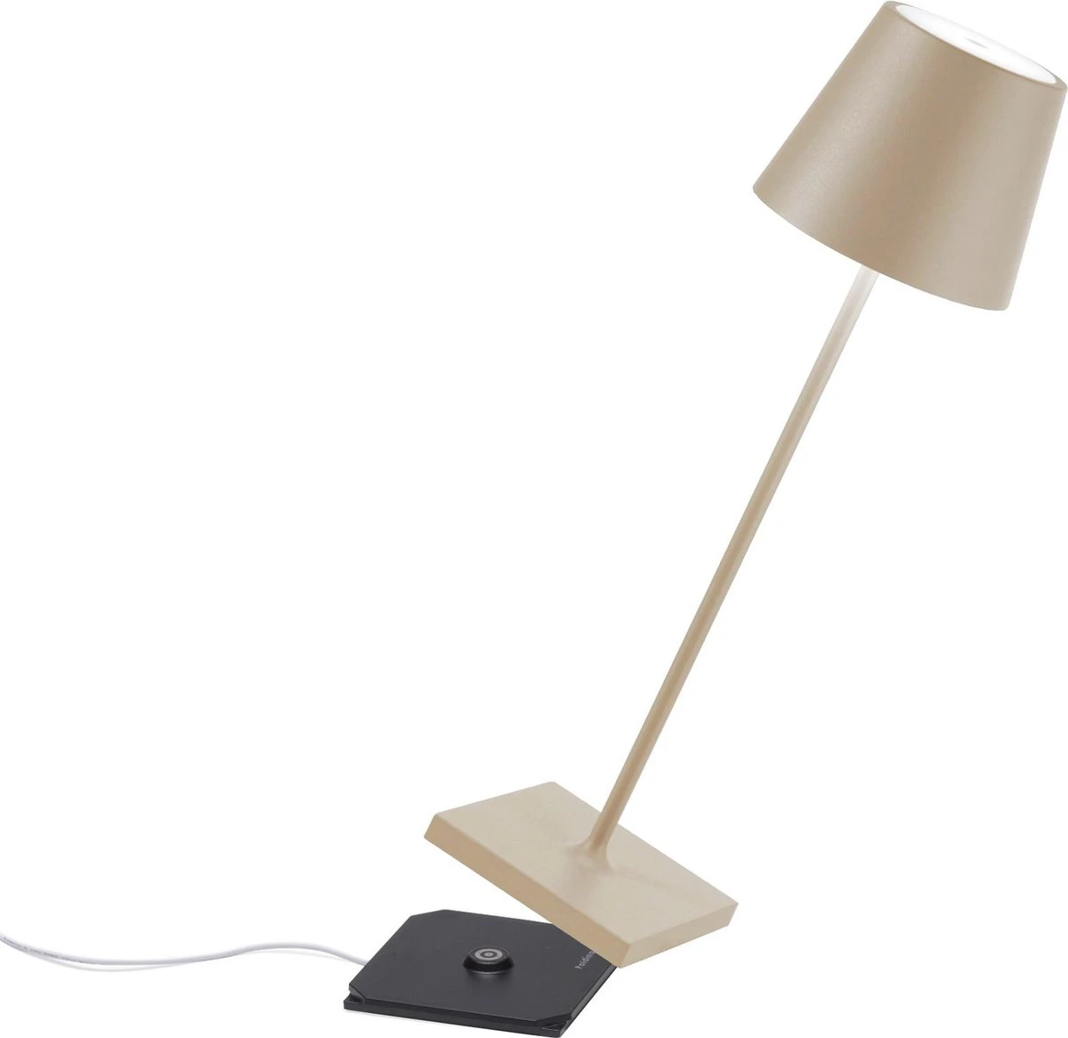 Zafferano - Poldina Pro Hoog - Bruin/ Roest - H38cm - Ledlamp - Terraslamp - Bureaulamp – Tafellamp – Snoerloos – Verplaatsbaar – Duurzaam - Voor Binnen En Buiten – LED - Dimbaar - 3000K – IP54 Spat Waterdicht - USB Oplaadbaar - Afbeelding 7