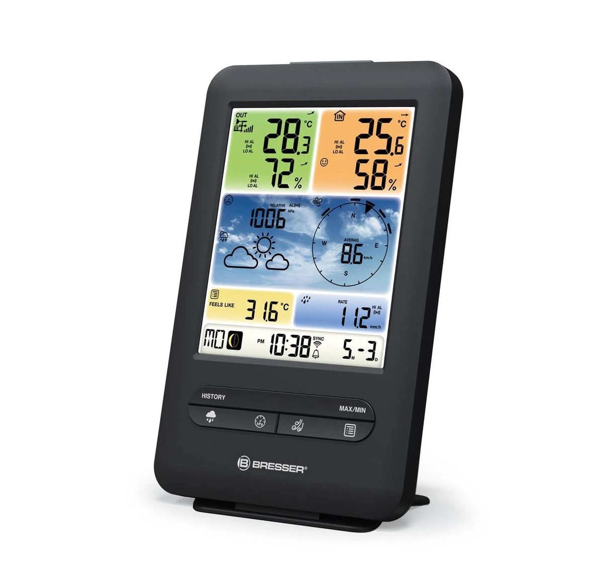 Bresser Professioneel 5-in-1 Weerstation Incl. Wifi Met Wind- En Barometer - Afbeelding 3