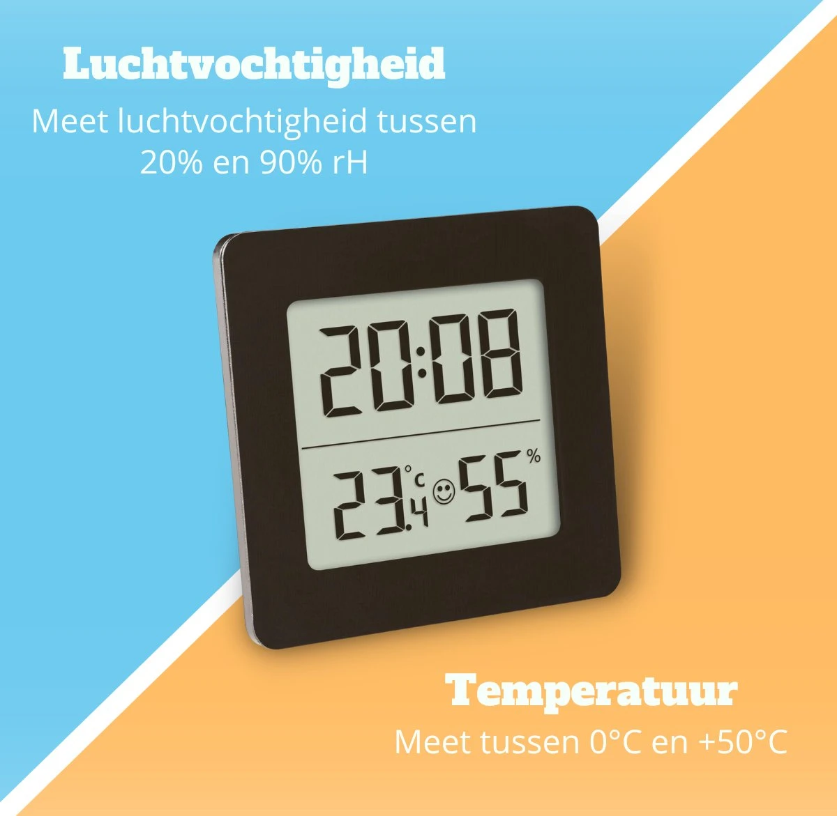 TFA Dostmann TFA - Digitale Thermo Hygrometer - Vierkant - Afbeelding 5