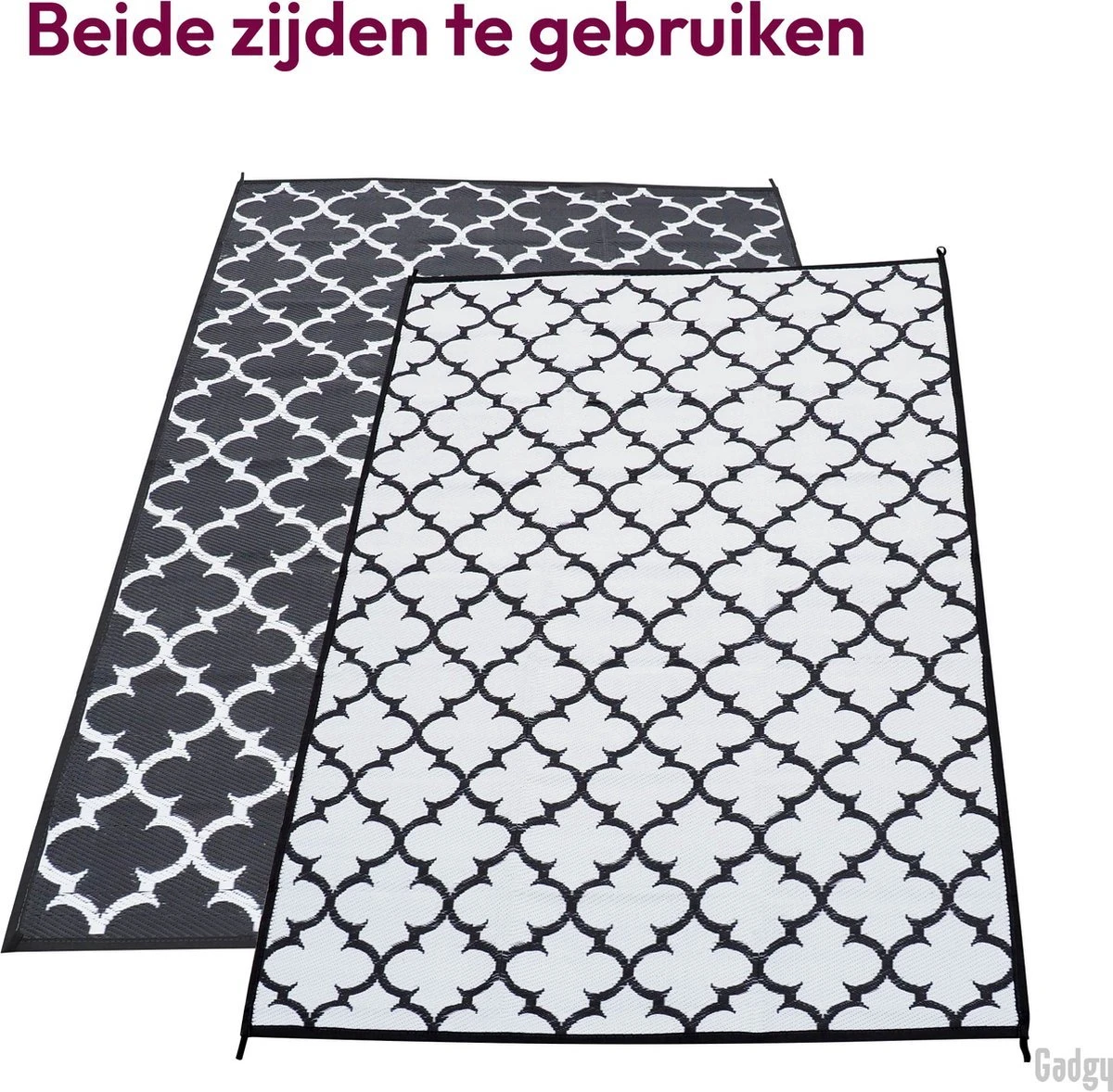Gadgy Buitenkleed Vloerkleed - 230x160 Cm - Campingkleed – Picknickkleed – Tuintapijt - Buitentapijt - Afbeelding 8