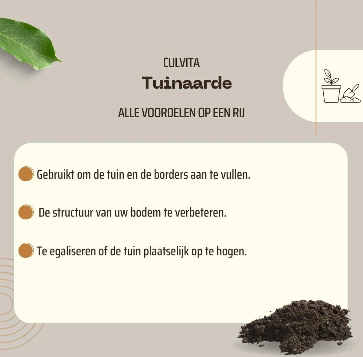 Culvita - Tuinaarde 40 Liter - Organische Bodemverbeteraar - Geschikt Voor Het Ophogen En Egaliseren Van Uw Tuin - Stimuleert Het Bodemleven - Afbeelding 5