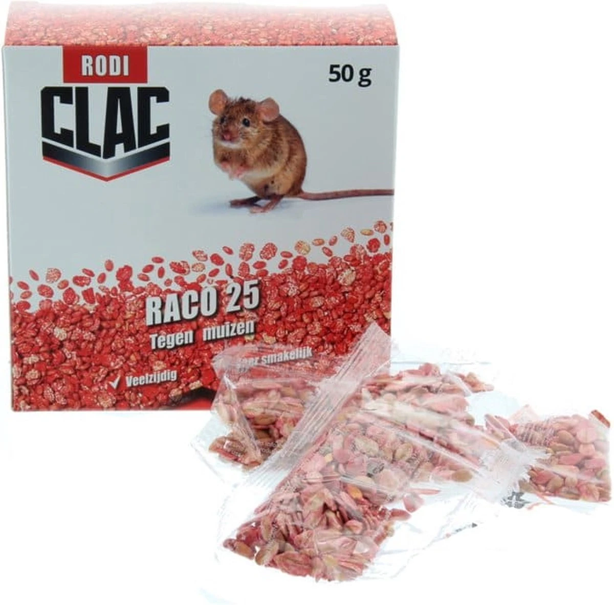 Muizengif CLAC RACO 25 TEGEN MUIZEN 2X25G (beste Keus) - Afbeelding 2