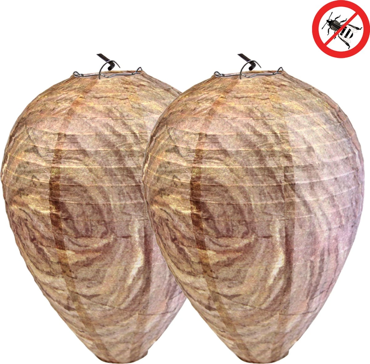 Wespenverjager – Wespen Verjagen – Bijenverjager – Wespennest – Dummy Wespennest - Wespinator – 2 Stuks