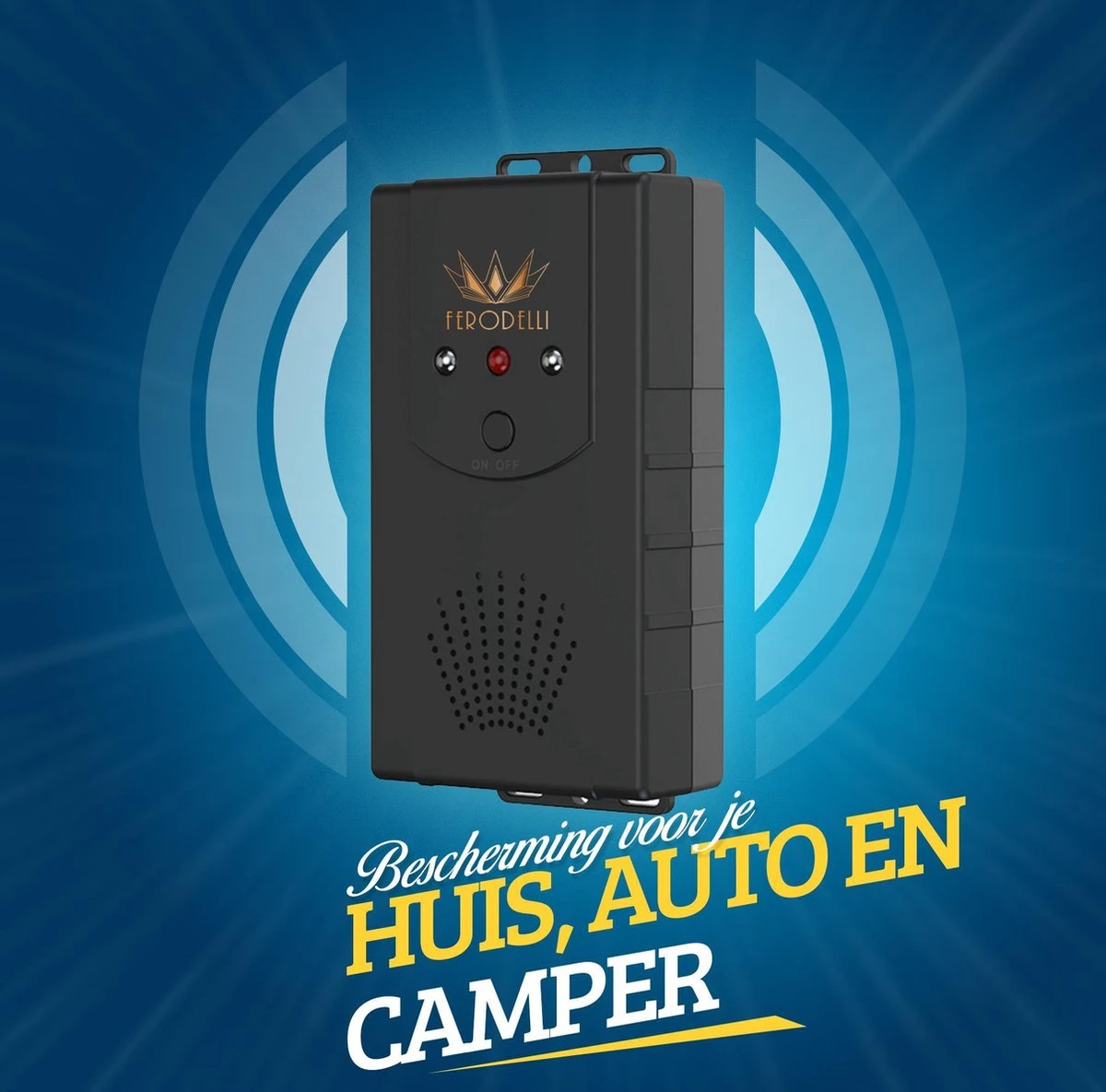 Ferodelli Marterverjager - Marter Verjager Auto - Muizenverjager - Batterijen - 12V - Stopcontact - Anti Marter - Huis - Afbeelding 7