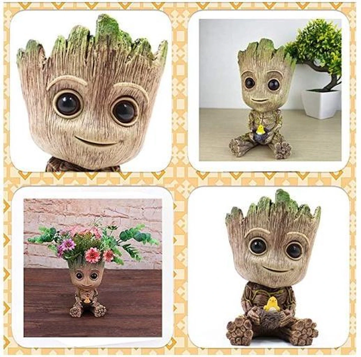 Grootted Planter Pot Baby Bloempot Met Chick - Afbeelding 10