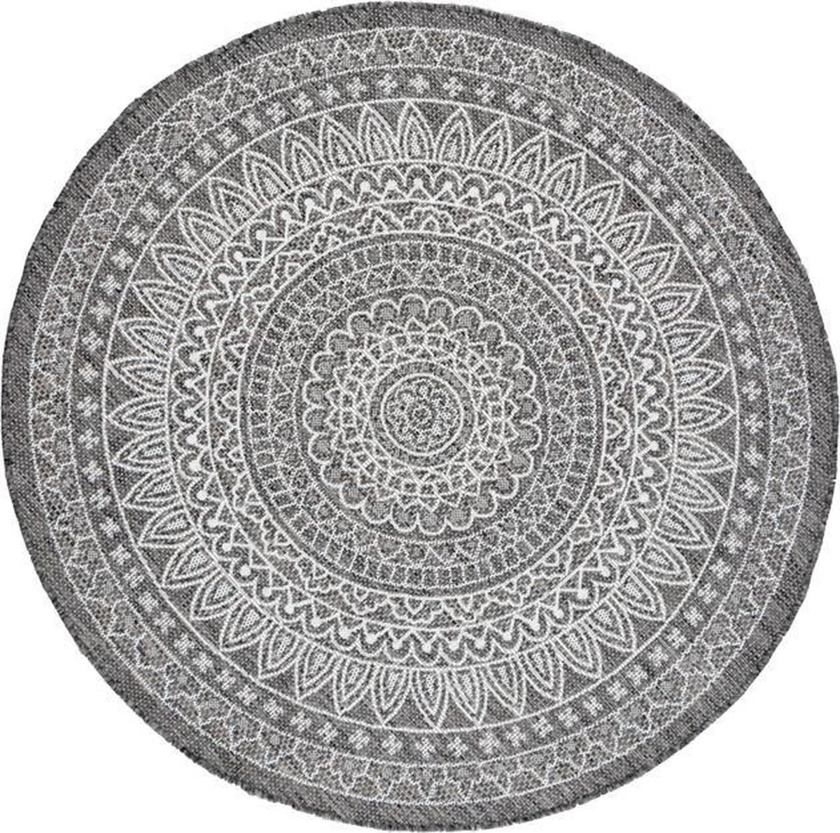 Rond Buitenkleed - Summer Azteca Grijs Ø 100cm - Afbeelding 10