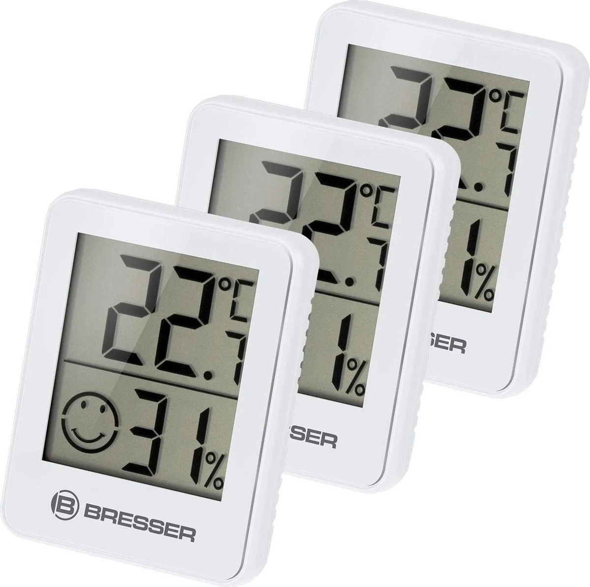 Bresser Temeo Hygrometer - Wit – Set Van 3 - Checkt Binnenklimaat - Afbeelding 8