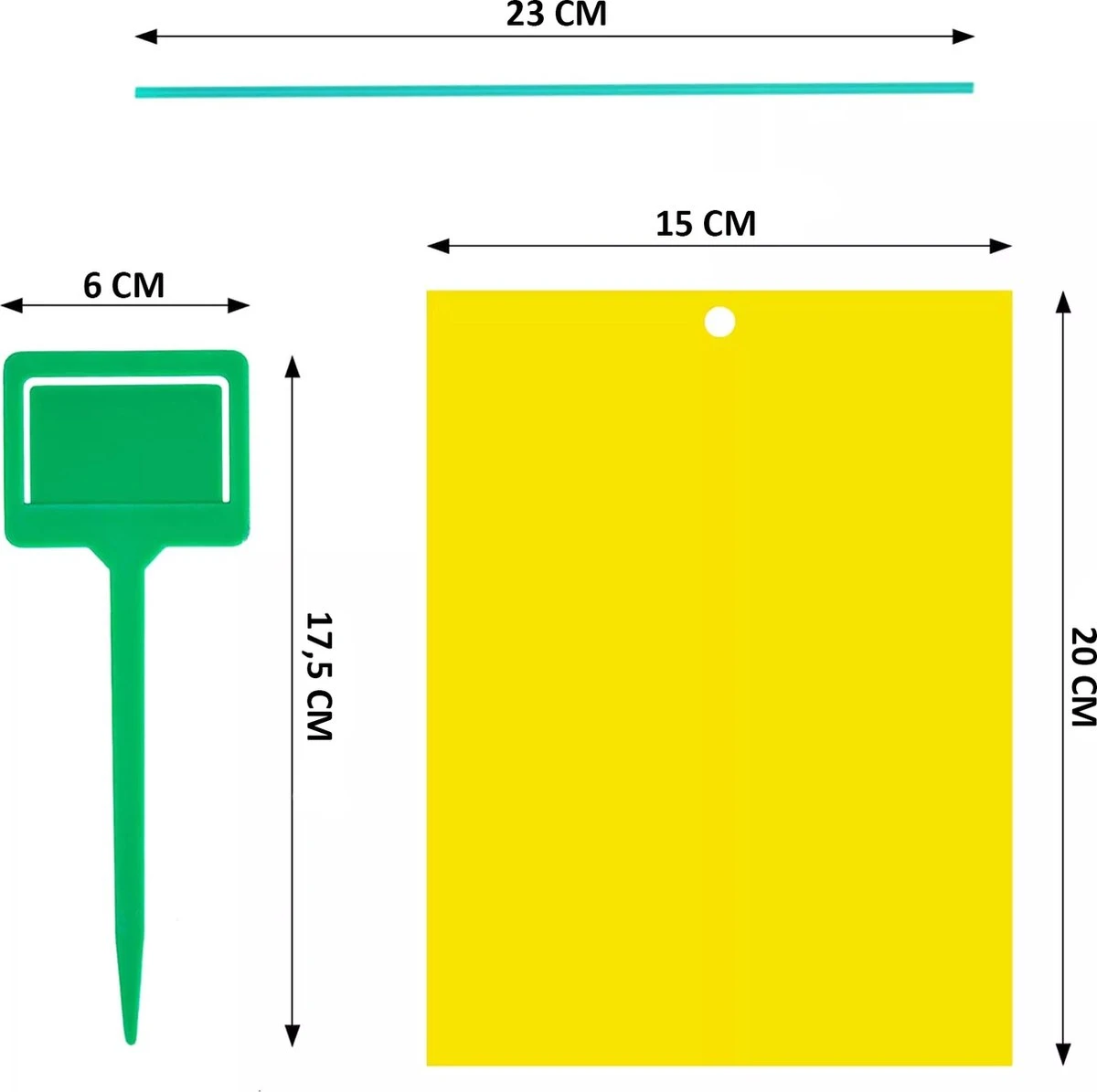 Fruitvliegjes Vanger - Rouwvliegjes Bestrijden - 20 Vellen - Vliegenvanger - 15 X 20 Cm Vellen - Afbeelding 3