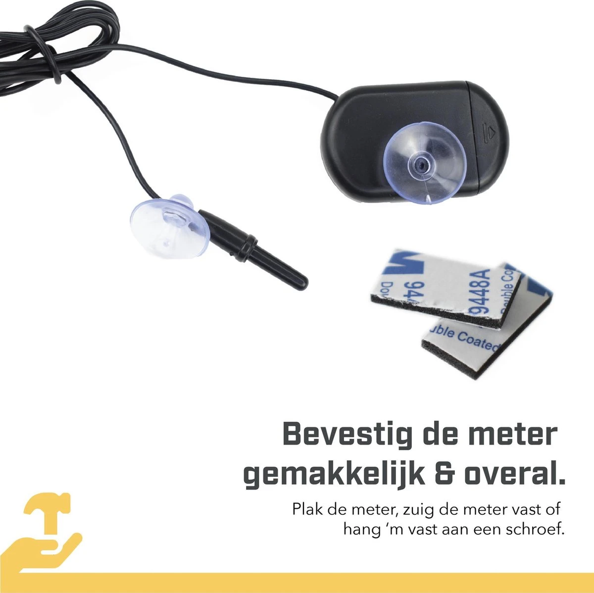 Tool Meister AQM1- Aquarium Thermometer Met Sonde - Binnen & Buiten - Koken/Zwembad/Koelkast- 1 Meter - Zwart - Incl Batterijen - Afbeelding 6