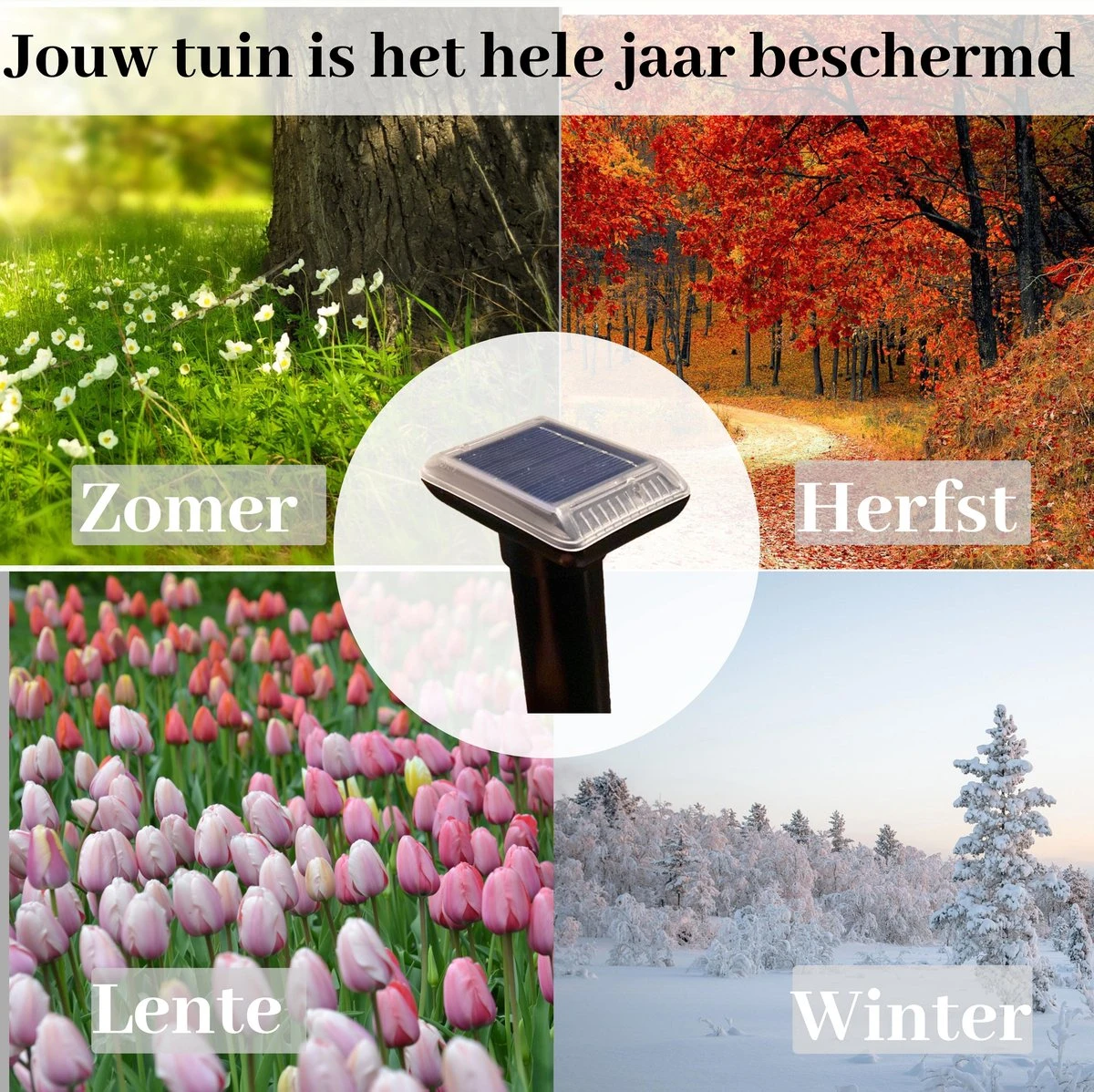 Sedeve Mollenverjager Op Zonne Energie –Mollenverjager – Muizenverjager – Ultrasone-verjager – Bereik Van 150 M2 - Set Van 2 Stuks - Afbeelding 6