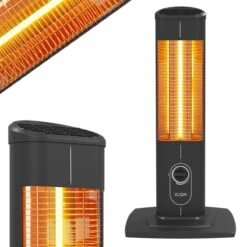 ICQN Infrarood Kachel, Terrasverwarmer, Elektrische Verwarming - 1500W - Voor Binnen En Buiten