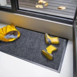 Deurmat Binnen Studio M - CLASSIC PRO - Droogloopmat Binnen 50x80 Cm - DONKERGRIJS/ANTRACIET - Schoonloopmat - Antislip Deurmat - Inloopmat - Deurmat Voor Binnen Of Buiten - Verschillende Afmetingen En Kleuren