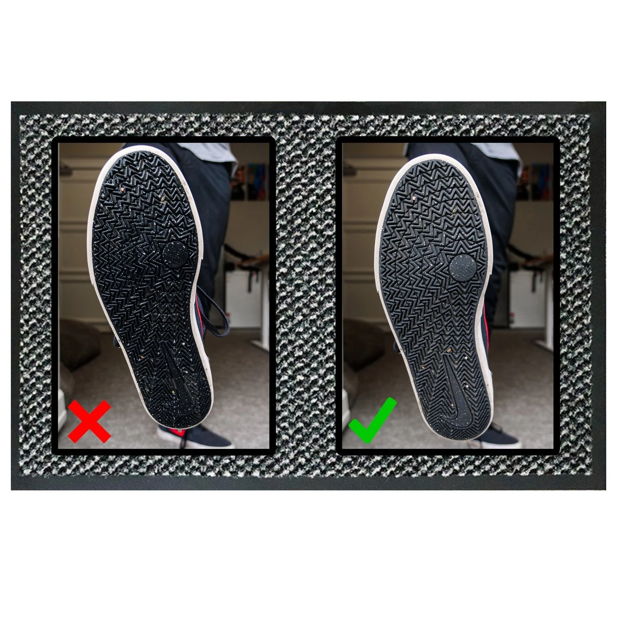 In Round Deurmat Voor Binnen En Buiten – 40 X 60 Cm – Antraciet - Afbeelding 4