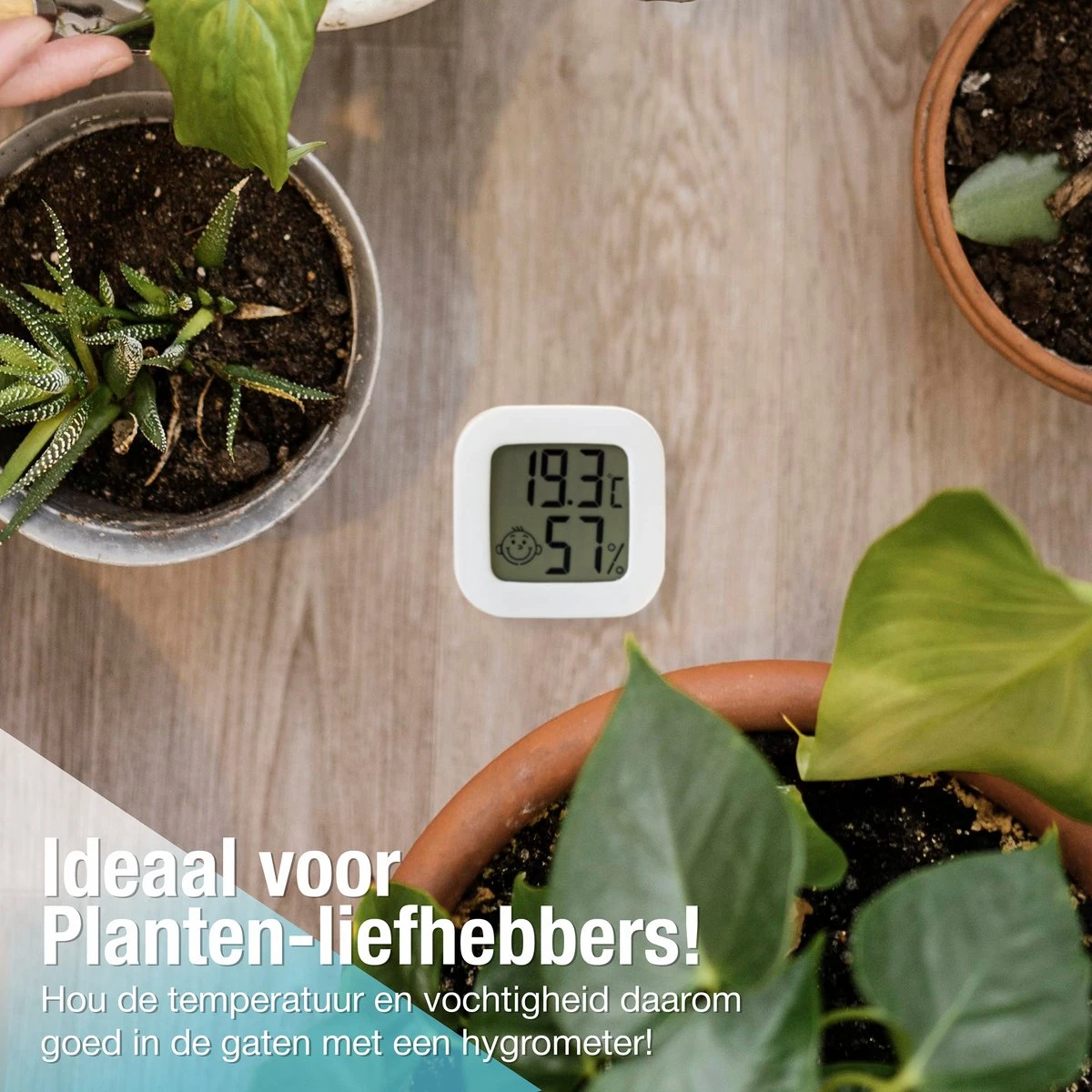Compacte Thermometer En Hygrometer Mèt Batterijen - Luchtvochtigheidsmeter - Digitale Vochtmeter Voor Binnen - 2 In 1 Thermohygrometer - Afbeelding 7