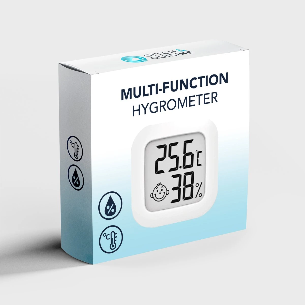 Compacte Thermometer En Hygrometer Mèt Batterijen - Luchtvochtigheidsmeter - Digitale Vochtmeter Voor Binnen - 2 In 1 Thermohygrometer - Afbeelding 8