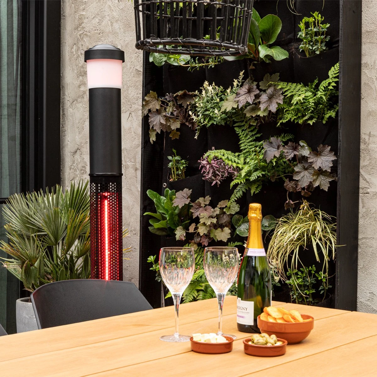 BluMill 3 In 1 Heater - Staande Terrasverwarmer - Terrasverwarmer Elektrisch - Heater Elektrisch - Met LED En Bluetooth Speaker - Afbeelding 6